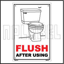 Flush after using